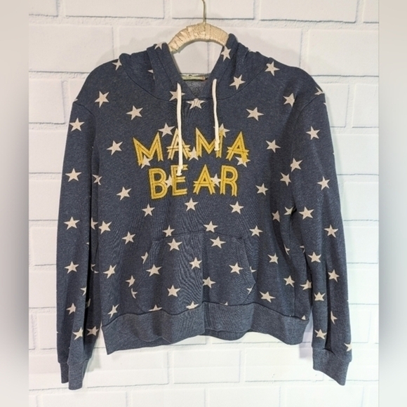 Alternative Earth Mama Bear Slightly Cropped Hoodie Sweatshirt - Picture 1 of 4